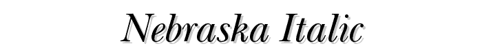 Nebraska Italic font